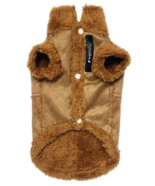 CRYSTAL BALL(クリスタルボール)の「Boa DOG Wear(ペットウェア・キッズ・アイボリー/ブラウン・SMALL/MEDIUM/LARGE)」の5枚目の写真