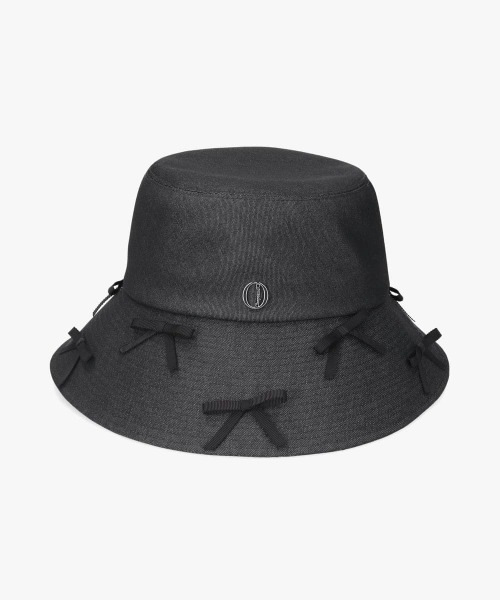 Chapeau d' O（シャポードオー）の「Chapeau d' O  Denim Ribbon Capeline / シャポードオー（ハット・レディース・ネイビー/ブラック・M/57.5cm）」の11枚目の写真