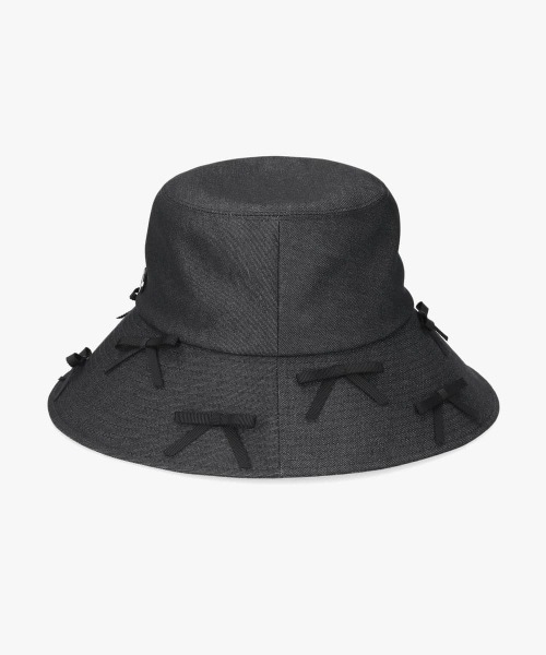 Chapeau d' O（シャポードオー）の「Chapeau d' O  Denim Ribbon Capeline / シャポードオー（ハット・レディース・ネイビー/ブラック・M/57.5cm）」の12枚目の写真