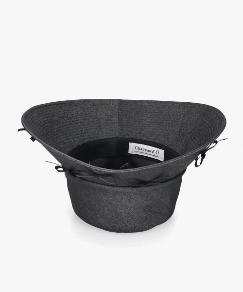 Chapeau d' O（シャポードオー）の「Chapeau d' O  Denim Ribbon Capeline / シャポードオー（ハット・レディース・ネイビー/ブラック・M/57.5cm）」の14枚目の写真