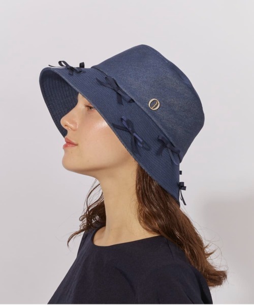 Chapeau d' O（シャポードオー）の「Chapeau d' O  Denim Ribbon Capeline / シャポードオー（ハット・レディース・ネイビー/ブラック・M/57.5cm）」の21枚目の写真