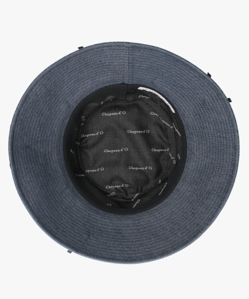 Chapeau d' O（シャポードオー）の「Chapeau d' O  Denim Ribbon Capeline / シャポードオー（ハット・レディース・ネイビー/ブラック・M/57.5cm）」の3枚目の写真