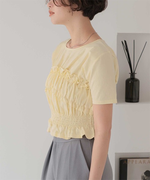 titivate(ティティベイト)の「ベアシャーリングデザインTシャツ(Tシャツ/カットソー・レディース・ネイビー/ブラウン/オフホワイト/クリーム/ライトピンク・L/M)」の18枚目の写真