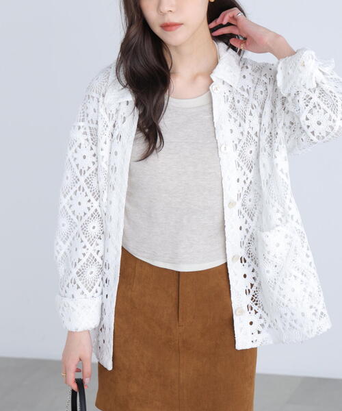 FREE'S MART（フリーズマート）の「◆レースジャケット（ブルゾン・レディース・ホワイト・FREE）」の15枚目の写真