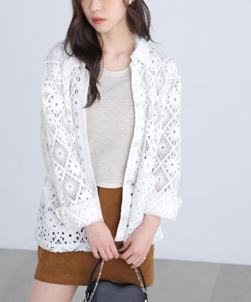 FREE'S MART（フリーズマート）の「◆レースジャケット（ブルゾン・レディース・ホワイト・FREE）」の17枚目の写真