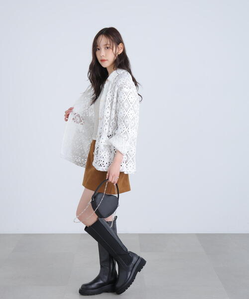 FREE'S MART（フリーズマート）の「◆レースジャケット（ブルゾン・レディース・ホワイト・FREE）」の20枚目の写真