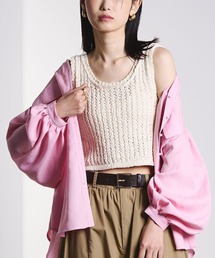 ROSE BUD（ローズバッド）の「SLAV KNIT TANK（タンクトップ）」