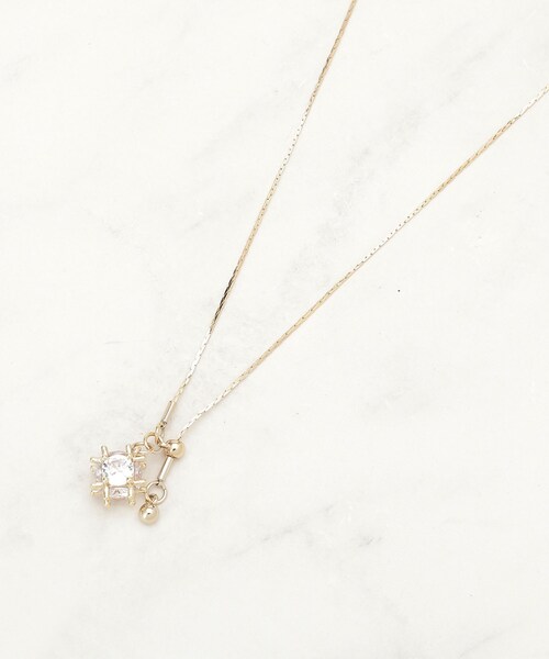 SHOO・LA・RUE（シューラルー）の「キュービックジルコニアネックレス（ネックレス・レディース・ゴールド/ピンクゴールド/シルバー・00）」の3枚目の写真