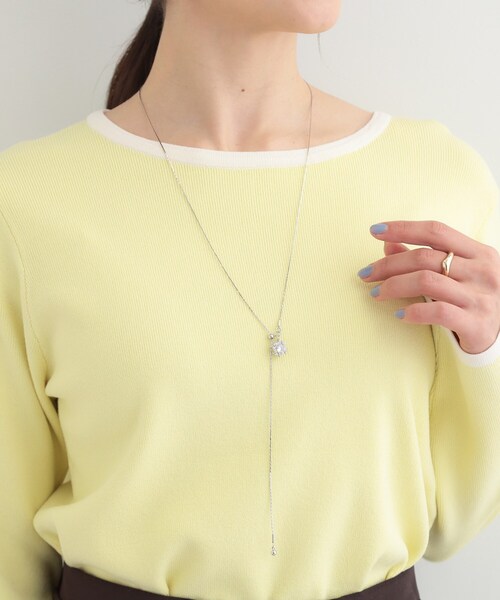 SHOO・LA・RUE（シューラルー）の「キュービックジルコニアネックレス（ネックレス・レディース・ゴールド/ピンクゴールド/シルバー・00）」の4枚目の写真