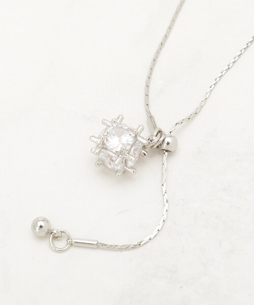 SHOO・LA・RUE（シューラルー）の「キュービックジルコニアネックレス（ネックレス・レディース・ゴールド/ピンクゴールド/シルバー・00）」の7枚目の写真