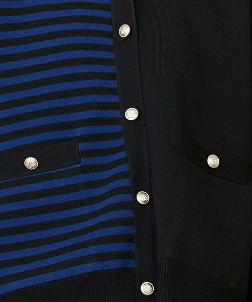 FRAPBOIS（フラボア）の「ミラノカーデ（カーディガン/ボレロ・レディース・ブラック/グレー・1）」の9枚目の写真