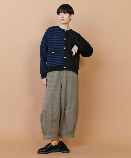 FRAPBOIS（フラボア）の「ミラノカーデ（カーディガン/ボレロ・レディース・ブラック/グレー・1）」の13枚目の写真