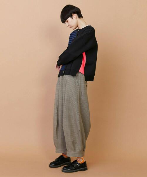 FRAPBOIS（フラボア）の「ミラノカーデ（カーディガン/ボレロ・レディース・ブラック/グレー・1）」の14枚目の写真