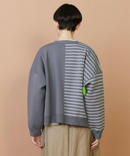 FRAPBOIS（フラボア）の「ミラノカーデ（カーディガン/ボレロ・レディース・ブラック/グレー・1）」の18枚目の写真