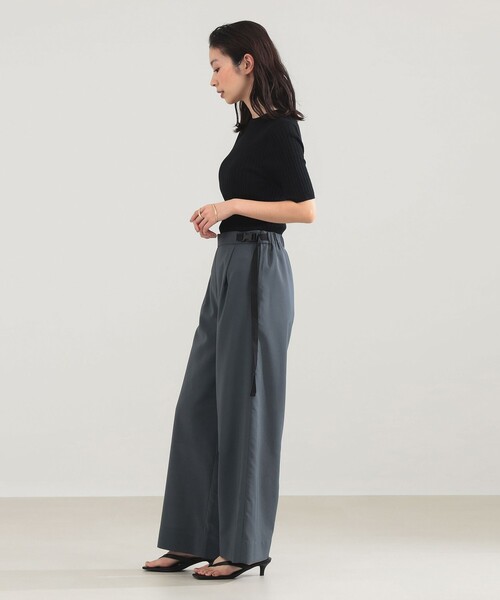 Demi-Luxe BEAMS(デミルクス ビームス)の「AK+1 / 18ゲージ ワイドリブ プルオーバー(ニット/セーター・レディース・マスタード/ブラック・ONE SIZE)」の5枚目の写真