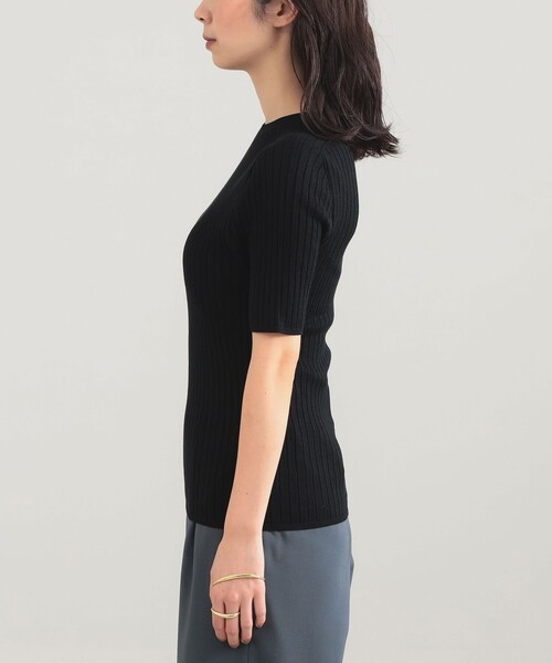 Demi-Luxe BEAMS(デミルクス ビームス)の「AK+1 / 18ゲージ ワイドリブ プルオーバー(ニット/セーター・レディース・マスタード/ブラック・ONE SIZE)」の14枚目の写真