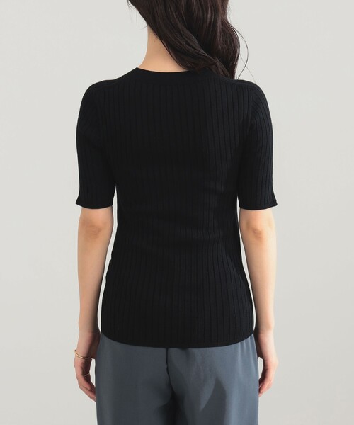 Demi-Luxe BEAMS(デミルクス ビームス)の「AK+1 / 18ゲージ ワイドリブ プルオーバー(ニット/セーター・レディース・マスタード/ブラック・ONE SIZE)」の15枚目の写真