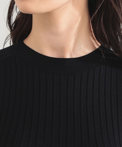 Demi-Luxe BEAMS(デミルクス ビームス)の「AK+1 / 18ゲージ ワイドリブ プルオーバー(ニット/セーター・レディース・マスタード/ブラック・ONE SIZE)」の16枚目の写真