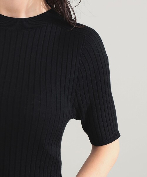 Demi-Luxe BEAMS(デミルクス ビームス)の「AK+1 / 18ゲージ ワイドリブ プルオーバー(ニット/セーター・レディース・マスタード/ブラック・ONE SIZE)」の17枚目の写真