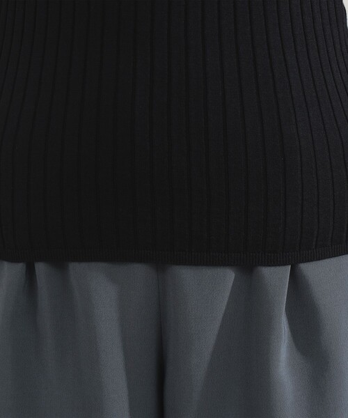 Demi-Luxe BEAMS(デミルクス ビームス)の「AK+1 / 18ゲージ ワイドリブ プルオーバー(ニット/セーター・レディース・マスタード/ブラック・ONE SIZE)」の18枚目の写真