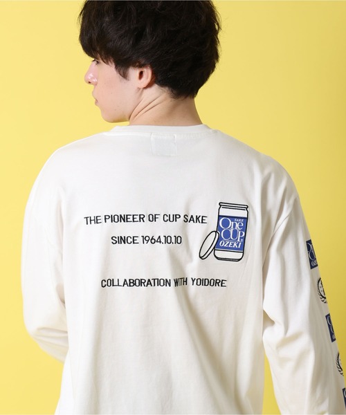 JACKROSE(ジャックローズ)の「YOIDORE ワンカップ大関 コラボ ロン TEE(Tシャツ/カットソー・メンズ・ブラック/ホワイト・M/L/XL)」の4枚目の写真