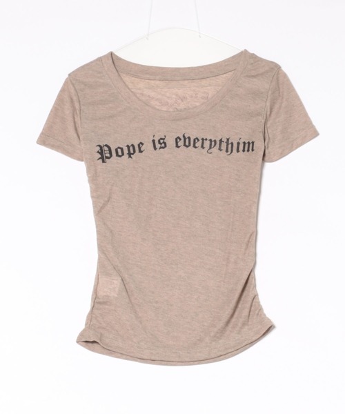 ViViDAY(ビビデー)の「バックハート柄 透けショートtシャツ(Tシャツ/カットソー・レディース・ベージュ・M)」の19枚目の写真