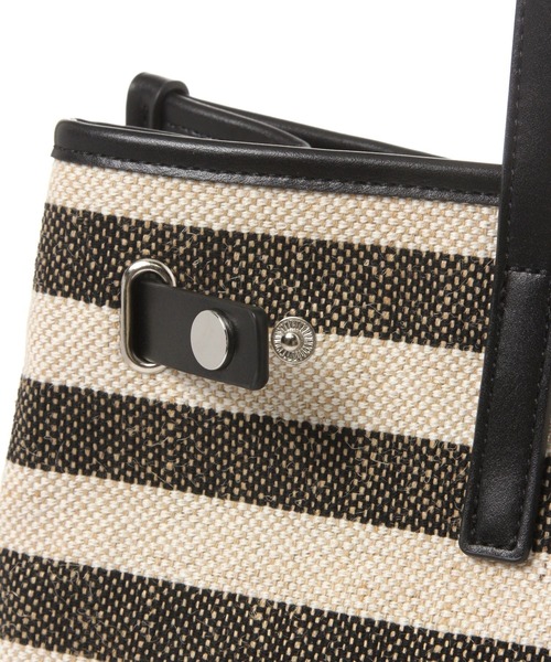 Elura（エルーラ）の「＜kakatoo＞スクエアーボーダートート/633025（トートバッグ・レディース・ネイビー/ブラック・FREE）」の10枚目の写真