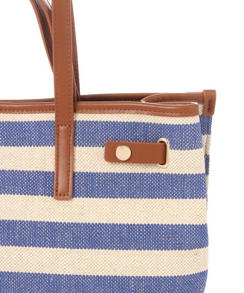 Elura（エルーラ）の「＜kakatoo＞スクエアーボーダートート/633025（トートバッグ・レディース・ネイビー/ブラック・FREE）」の15枚目の写真