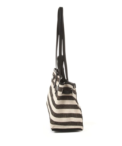 Elura（エルーラ）の「＜kakatoo＞スクエアーボーダートート/633025（トートバッグ・レディース・ネイビー/ブラック・FREE）」の4枚目の写真