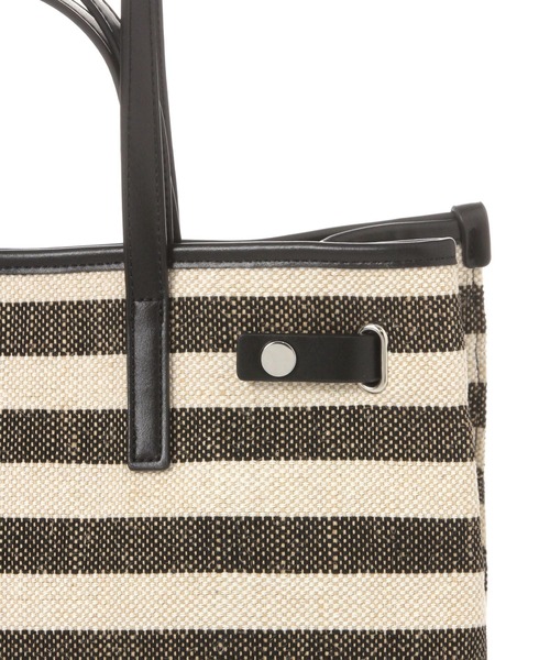 Elura（エルーラ）の「＜kakatoo＞スクエアーボーダートート/633025（トートバッグ・レディース・ネイビー/ブラック・FREE）」の8枚目の写真