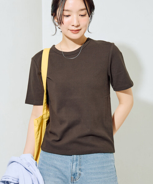 FREAK'S STORE(フリークスストア)の「限定展開 ヘビーウェイト フィット 半袖 TEE(Tシャツ/カットソー・レディース・オフホワイト/ブラウン/ブラック/ライトピンク/ベージュ/オレンジ/ネイビー・SMALL/MEDIUM/LARGE)」の3枚目の写真