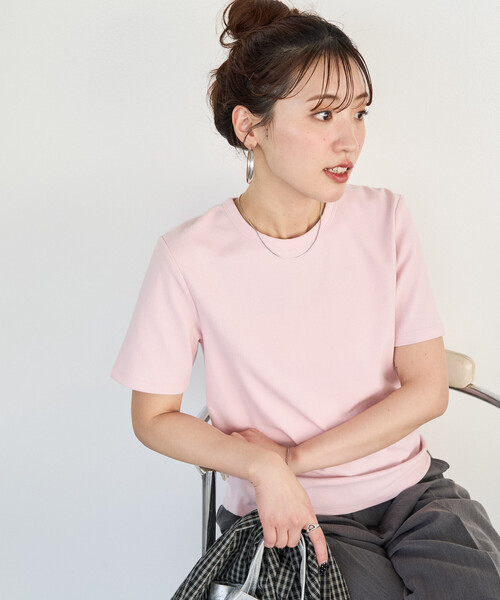 FREAK'S STORE(フリークスストア)の「限定展開 ヘビーウェイト フィット 半袖 TEE(Tシャツ/カットソー・レディース・オフホワイト/ブラウン/ブラック/ライトピンク/ベージュ/オレンジ/ネイビー・SMALL/MEDIUM/LARGE)」の8枚目の写真