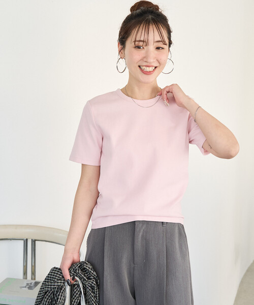 FREAK'S STORE(フリークスストア)の「限定展開 ヘビーウェイト フィット 半袖 TEE(Tシャツ/カットソー・レディース・オフホワイト/ブラウン/ブラック/ライトピンク/ベージュ/オレンジ/ネイビー・SMALL/MEDIUM/LARGE)」の9枚目の写真