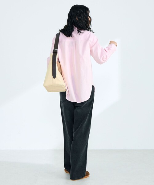 fredy emue（フレディエミュ）の「COTTON BASIC シャツ（シャツ/ブラウス・レディース・オレンジ系その他/オフホワイト/サックスブルー/ベビーピンク/グリーン系その他/ブルー系その他・38）」の9枚目の写真