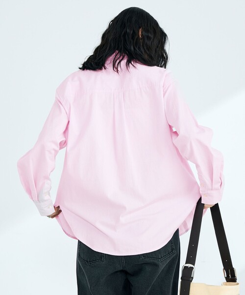 fredy emue（フレディエミュ）の「COTTON BASIC シャツ（シャツ/ブラウス・レディース・オレンジ系その他/オフホワイト/サックスブルー/ベビーピンク/グリーン系その他/ブルー系その他・38）」の14枚目の写真