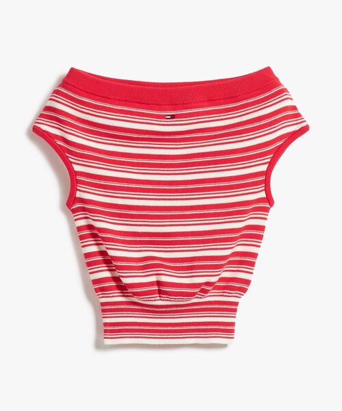 tommy jeans(トミー ジーンズ)の「【ウォニョン着用】オフショルダーボーダーセーター(ニット/セーター・レディース・ブラック/レッド・X-SMALL/MEDIUM/SMALL)」の11枚目の写真