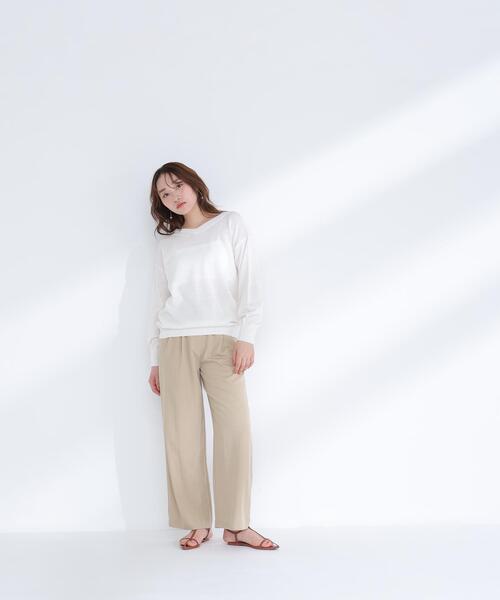 ◇ドライタッチ2wayネックニット（ニット/セーター）｜NATURAL BEAUTY