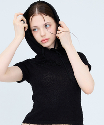 RT KNIT HOODIE(BLACK)