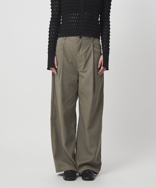 ASTRAET（アストラット）の「＜ASTRAET＞OVERLAP タック ワイドパンツ（その他パンツ・レディース・ダークグレー/グレー系・2/1/0）」の6枚目の写真