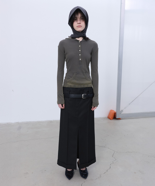 LCDC TM(エルシーディーシーティーエム)の「DOUBLE WAIST TAILORED SKIRT (BLACK)(スカート・レディース・その他・SMALL/MEDIUM)」の2枚目の写真