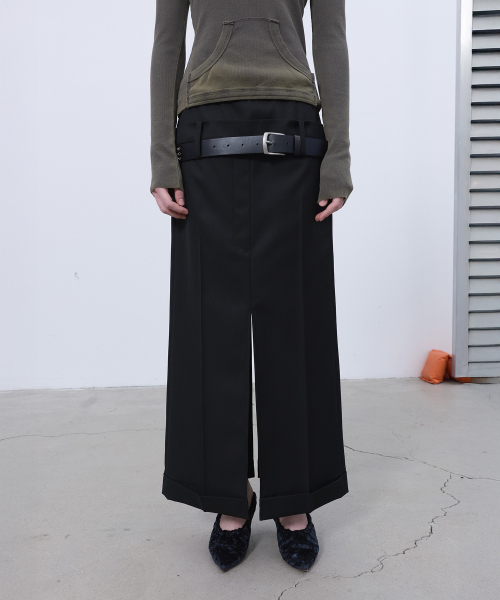 LCDC TM(エルシーディーシーティーエム)の「DOUBLE WAIST TAILORED SKIRT (BLACK)(スカート・レディース・その他・SMALL/MEDIUM)」の8枚目の写真