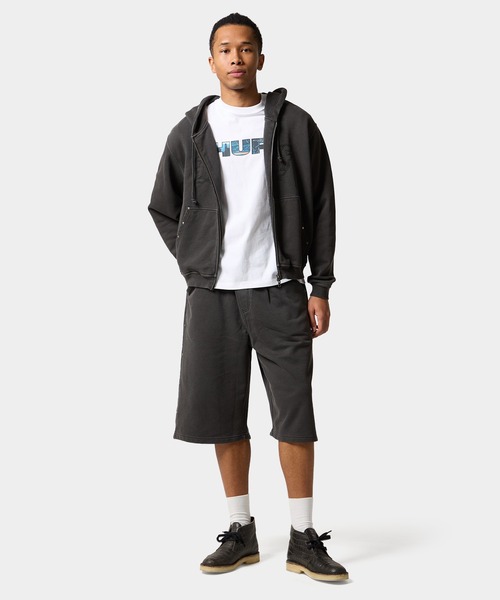 HUF(ハフ)の「STUDDED FULL ZIP HOODIE(パーカー・メンズ・ブラック/レッド/ベージュ・S/M/L/XL/XXL)」の12枚目の写真