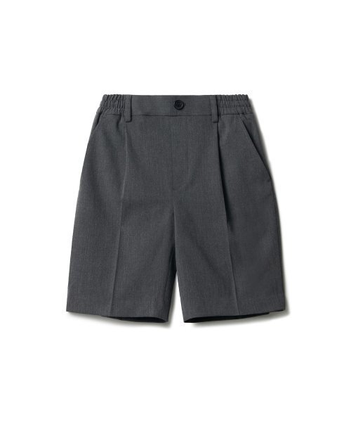 MUSINSA STANDARD KIDS（ムシンサスタンダードキッズ）の「バンディングハーフスラックス [ミディアムグレー]（その他パンツ・レディース・その他・120/130/140/150/160/110）」の2枚目の写真