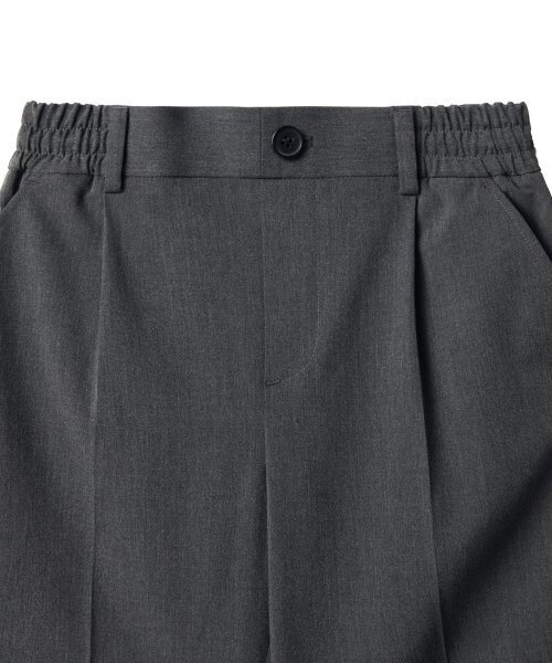 MUSINSA STANDARD KIDS（ムシンサスタンダードキッズ）の「バンディングハーフスラックス [ミディアムグレー]（その他パンツ・レディース・その他・120/130/140/150/160/110）」の4枚目の写真