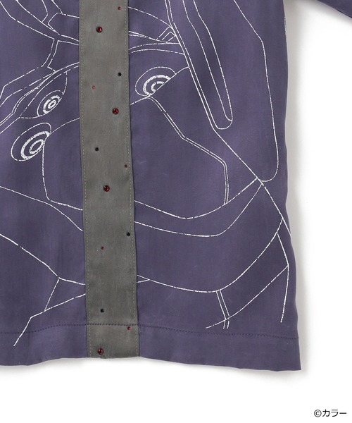 GRANCY(グランシー)の「GRANCY×EVANGELION Docking Half Sleeve Shirt(ZOZO×エヴァンゲリオンコラボ)(シャツ/ブラウス・メンズ・チャコールグレー/パープル・S/L/M)」の12枚目の写真