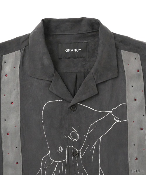 GRANCY(グランシー)の「GRANCY×EVANGELION Docking Half Sleeve Shirt(ZOZO×エヴァンゲリオンコラボ)(シャツ/ブラウス・メンズ・チャコールグレー/パープル・S/L/M)」の4枚目の写真