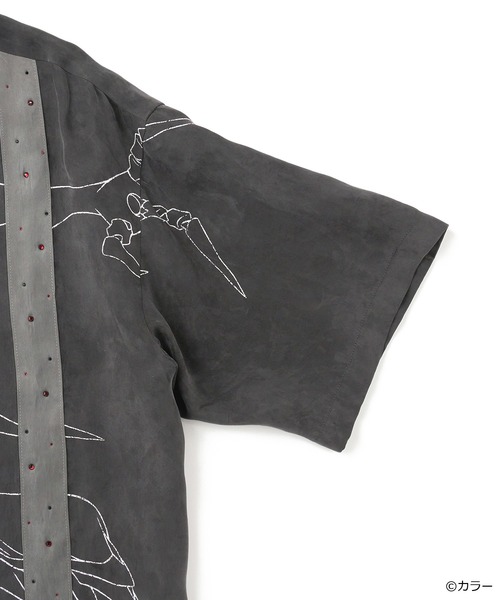 GRANCY(グランシー)の「GRANCY×EVANGELION Docking Half Sleeve Shirt(ZOZO×エヴァンゲリオンコラボ)(シャツ/ブラウス・メンズ・チャコールグレー/パープル・S/L/M)」の5枚目の写真