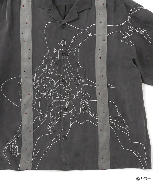 GRANCY(グランシー)の「GRANCY×EVANGELION Docking Half Sleeve Shirt(ZOZO×エヴァンゲリオンコラボ)(シャツ/ブラウス・メンズ・チャコールグレー/パープル・S/L/M)」の7枚目の写真