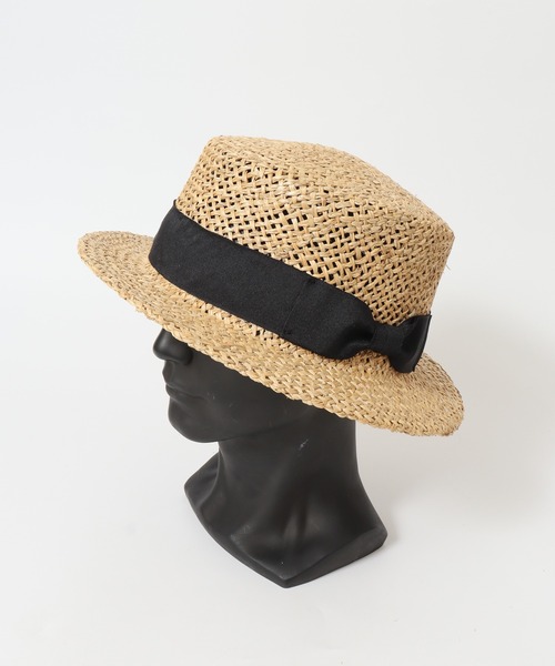 FUNALIVE（ファンアライブ）の「手編みカンカン帽（ハット・メンズ・ネイビー/カーキ/ブラック・FREE）」の6枚目の写真