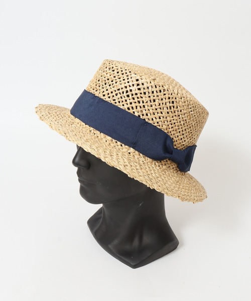 FUNALIVE（ファンアライブ）の「手編みカンカン帽（ハット・メンズ・ネイビー/カーキ/ブラック・FREE）」の7枚目の写真